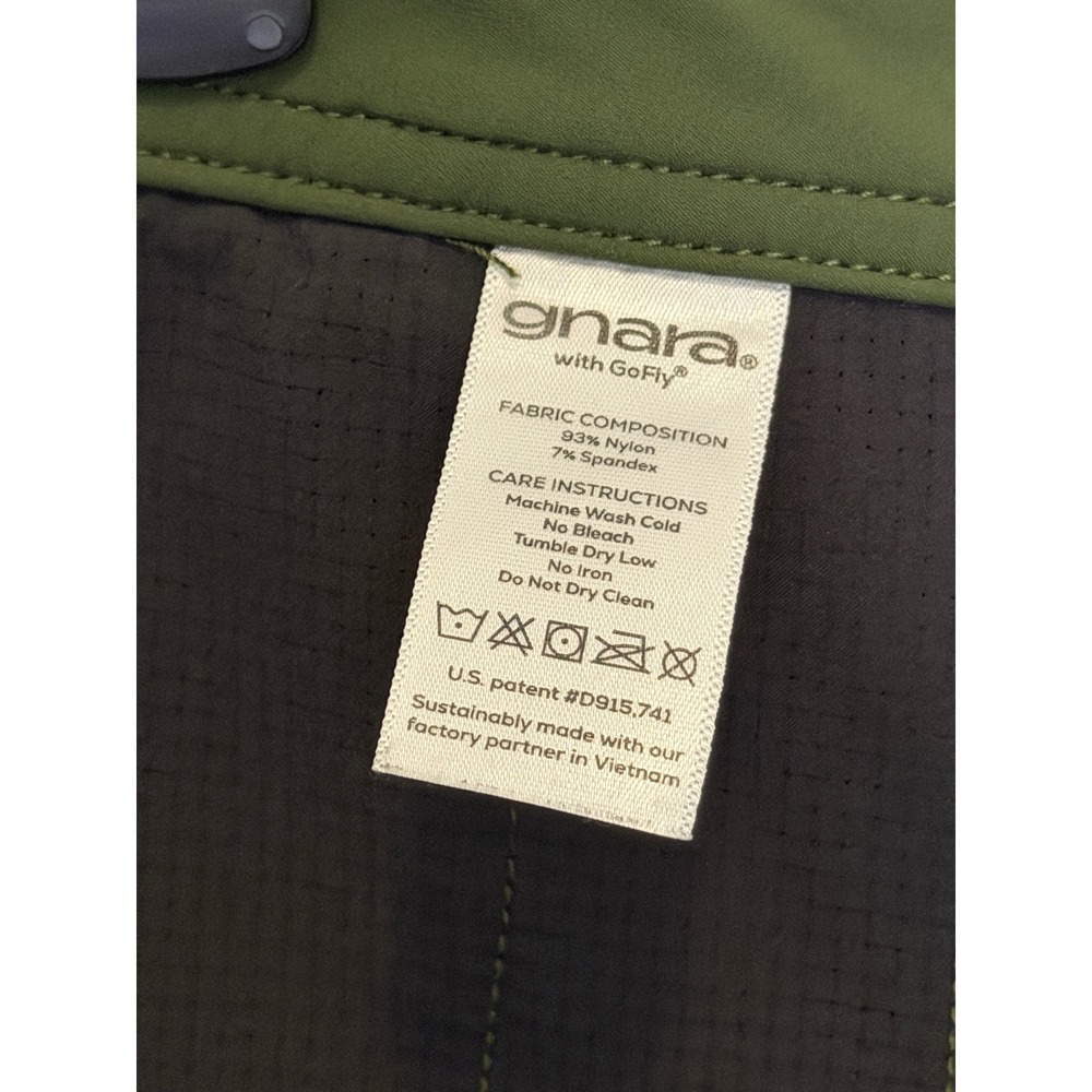 Gnara Go There Hiking Pants Women 12 Olive GoFly Roll Tab Outdoor Travel Stretch - Picture 5 of 17
